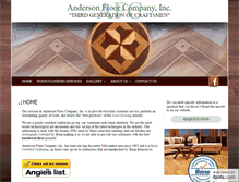 Tablet Screenshot of andersonfloorco.com